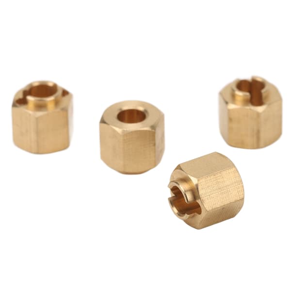 4 stk RC Nav Adapter Hex Messing for Traxxas for TRX4M 1/18 Scale Crawler Bil Tilbehør 6mm