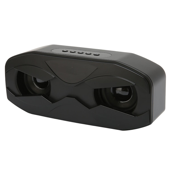 Bluetooth-kaiutin FM-radio HiFi-subwoofer Langaton kaiutin LED-näytöllä Värillinen hengittävä valo Kotimatka Deep Sky Black