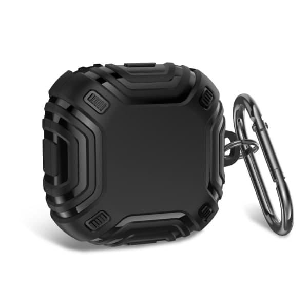 IC (sort) etui til Samsung Galaxy _Buds 2 Pro, Buds 2, Buds Live robust anti-ridse etui til Galax