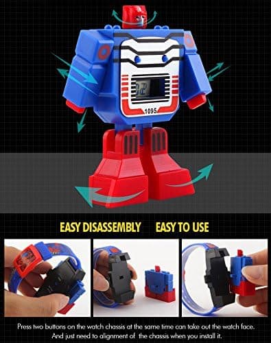 Gutter Jenter Barn Kids Digital Pu Klokke Transformers Bumblebee