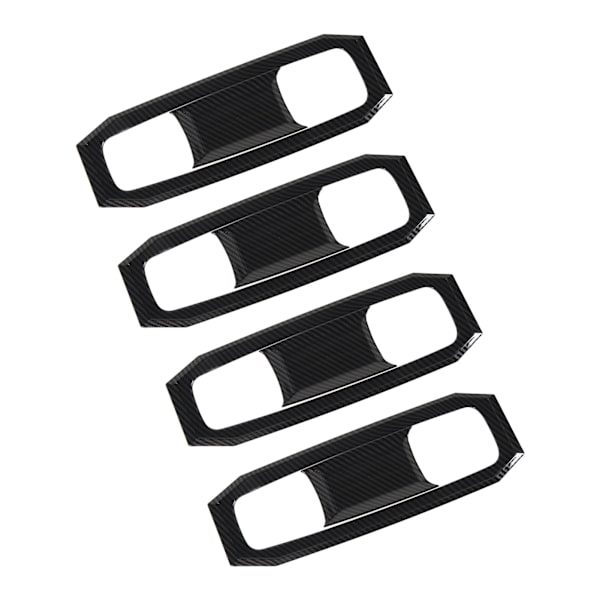 Carbon Fiber Style Bildörr Skålskydd - Reptålig