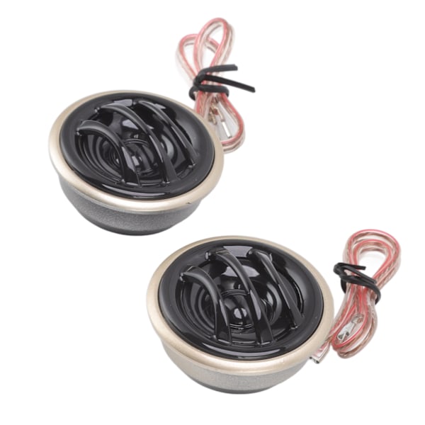 1 Par Blød Dome Tweeter 130W Høj Følsomhed Indbygget Kondensator Bilhøjttaler til Bil Audio Systemer