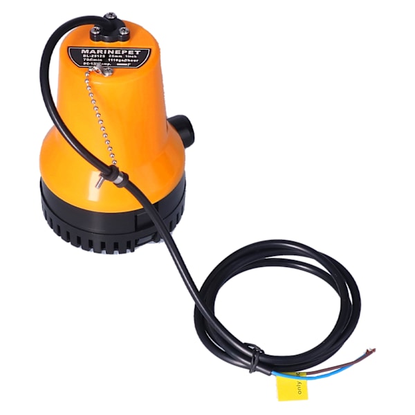 12V Marin länspump, nedsänkbar, 5400 rpm, horisontell axelposition, skoveldrift