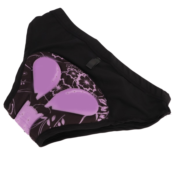 Andningsbara cykelunderkläder för kvinnor med 3D vadderade cykelshorts - snabbtorkande, stötdämpande (svart, XL)
