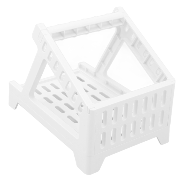 Stregkode Printer Stand Spar Plads Letvægts Praktisk Mini Printer Stand til Generelle Mærkningsmaskiner Hjemmekontor Hvid