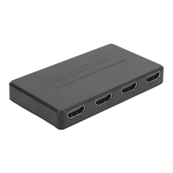 Video Splitter 1 Ind 4 Ud 4K 1080P Understøttet Plug and Play Anti-Interference HD Splitter til Desktop Computer