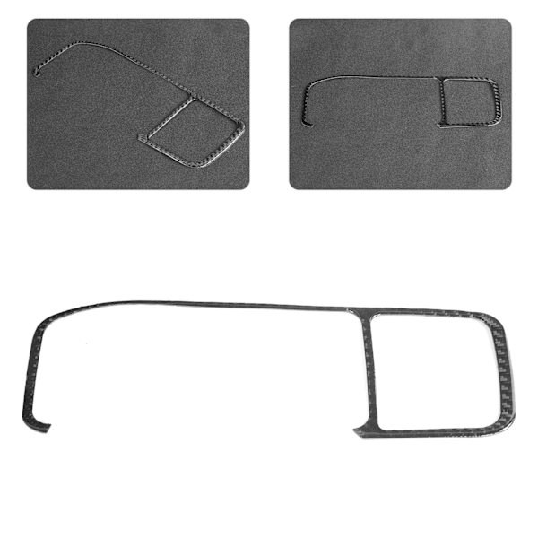 Kolfiberkonsol Navigation Trim Cover för Volvo V60 S60 2010-2017 LHD