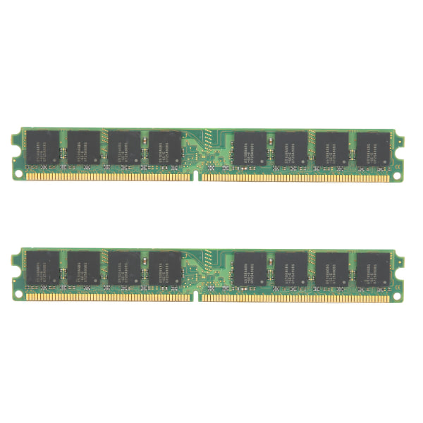 2 stk minnemodul DDR2 1 GB 667Mhz PC25300 stasjonær datamaskin dobbeltsidig 16 partikler for AMD