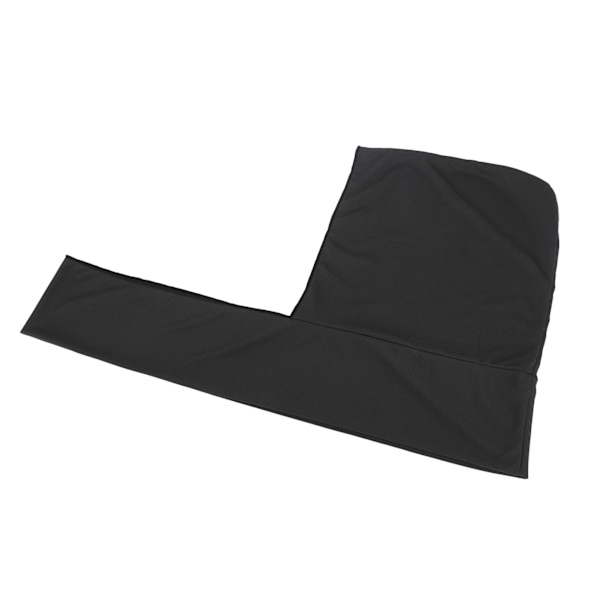 Øjeblikkelig kølende U-formet hættehåndklæde - mikrofiber, åndbar, solbeskyttelse, sort