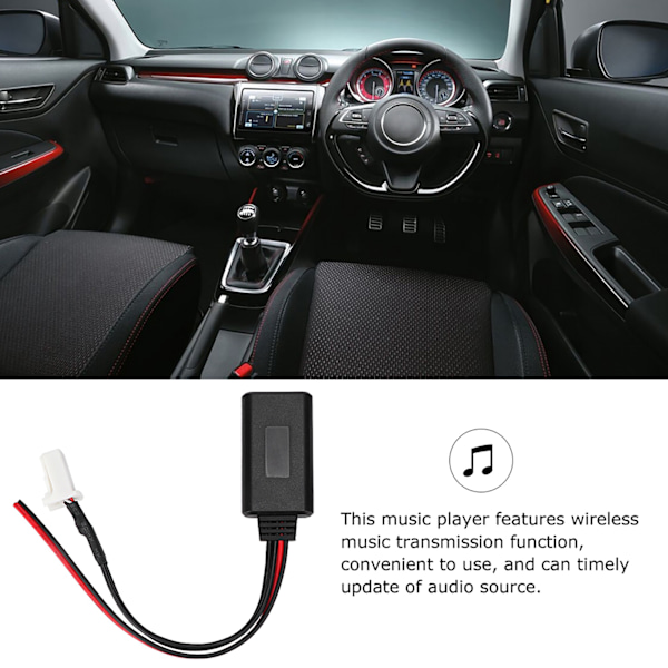 Bluetooth 5.0 -äänikaapeli Langaton Stereo Musiikin Vastaanotin Koti Auton Sovitin Sopii Suzukiin