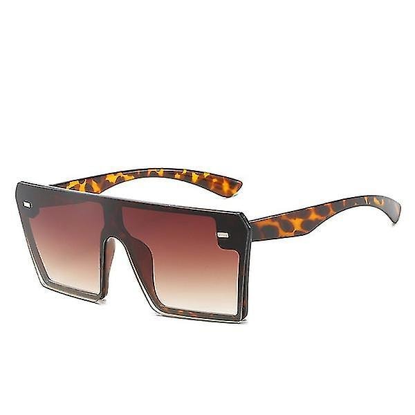 Square Oversized Polarized Sunglasses with UV Protection brown