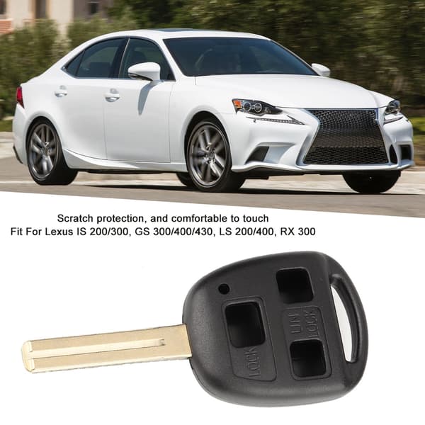 3-knapps erstatningsnøkkelhus for Lexus IS200 GS300 LS200 RX300