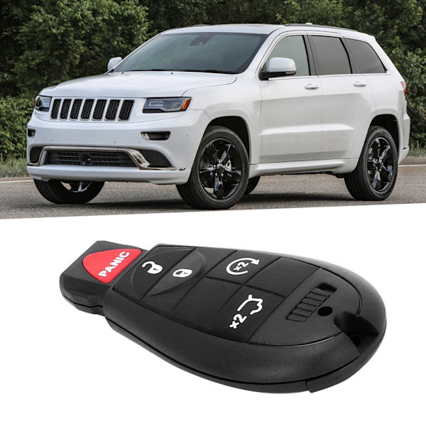 4-knapps Fjärrkontroll Bilnyckel 433MHZ M3N5WY783X Passar Jeep 2008-2012