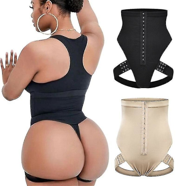 Body Shaper Midjetrener Korsett - Rumpe løfter Magekontroll truser 4XL svart