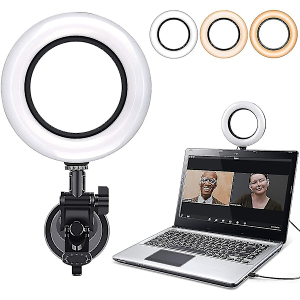 Dimmable 6500k Ring Light for Video Conferencing