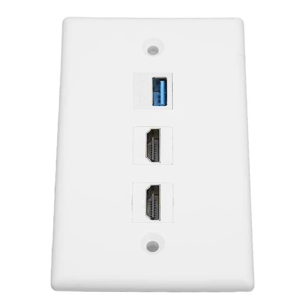HD Multimedia Interface Ethernet USB -seinälevy, 2 porttia HD Multimedia Interface Keystone, 1 portti USB 3.0 -seinälevy