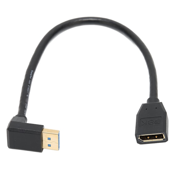DisplayPort Han til Hun Støtte 8K ved 60HZ 4K ved 144HZ 0,3 meter 90° Albue DisplayPort 1.4 Kabel til DVD