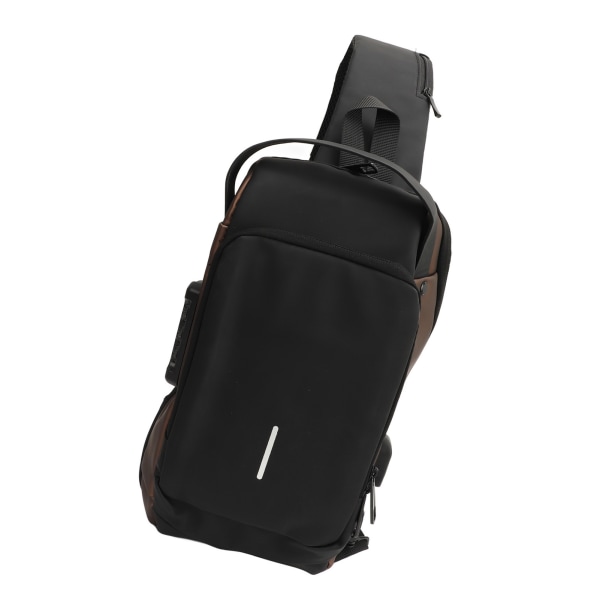 Vandtæt USB-opladningsslynge rygsæk til daglig brug, sport, camping - sort