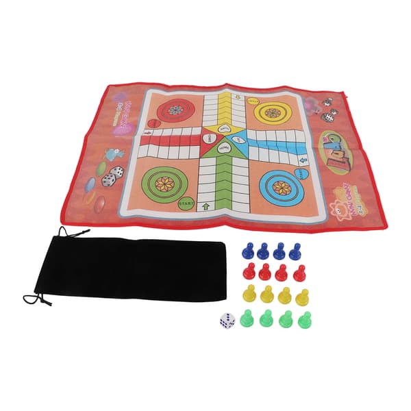 Plastic Flying Chess Game Set Non-woven Fabric Roll Up Chess Board Game Educational Toys