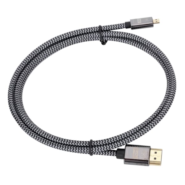 HDMI til HDMI Micro Kabel 1M HD Video Flettet Computer Tilslutningstilbehør 0.1