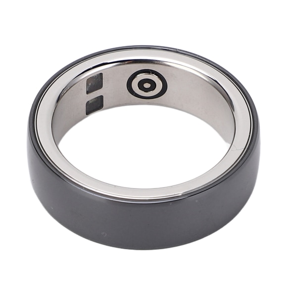 Smart Health Ring - Bluetooth Sundhedstracker med Blodiltmætningsovervågning og Skridttælling - Vandafvisende, Genopladelig og Bærbar - Størrelse 22