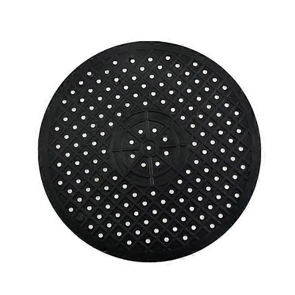 Snabb Avrinning för Halkfritt Köksbord Mjukt Gummi Diskho Matta Torkställ Värmeisolering black Round
