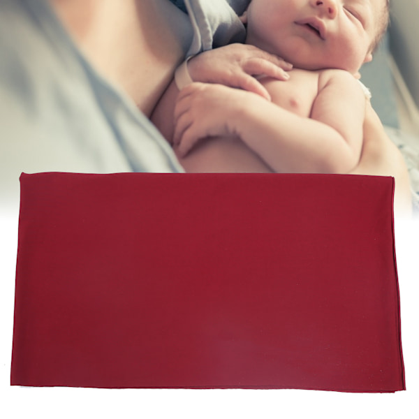 Baby Fotografi Props Tæppe Wraps Elastisk Nyfødt Fotografi BaggrundstæppeBurgundy 50 x 150cm