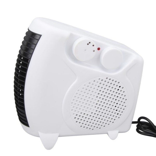 Mini Bærbar Elektrisk Romvarmer Justerbar Temperatur for Hjemmet Skrivebord - Rask Oppvarming, EU-kontakt 220V
