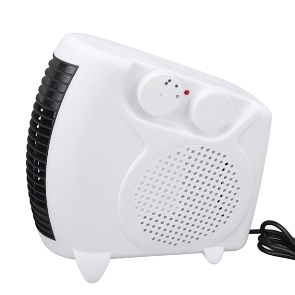 Mini Bærbar Elektrisk Varmeovn Justerbar Temperatur til Hjemmet Skrivebord - Hurtig Opvarmning, EU-stik 220V