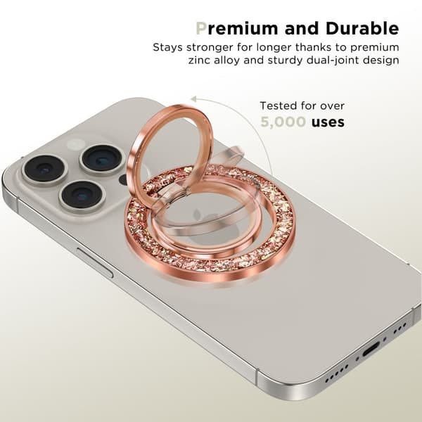 Tech-Protect Magnetisk MagSafe Ringhållare Roséguld 20