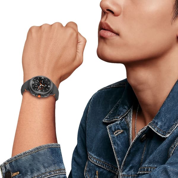 Tech-Protect Galaxy Watch 8 40/44/46 mm Rem Silikone Sort 30 Termoplastisk polyuretan (TPU)
