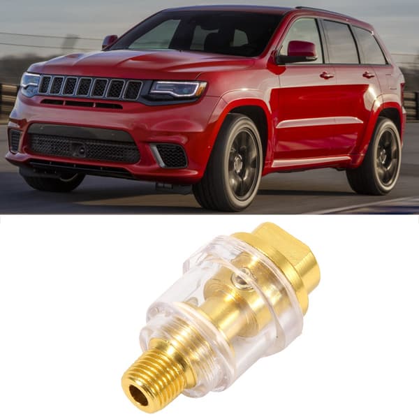 Ammattimainen 1/4in NPT Mini Inline Öljyntäyttölaite Kultaisen Väri Copper Pneumatic Tool Accessory