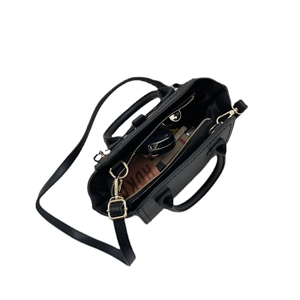 Snygg svart crossbody-väska för kvinnor, perfekt för höstens mångsidighet Black
