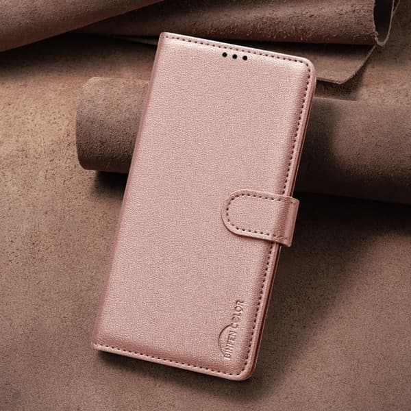 BINFEN COLOR Google Pixel 9/9 Pro Litchi Plånboksfodr Rosa guld pink