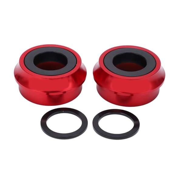 Bike Bottom Bracket Waterproof Dustproof Lightweight Bicycle Components with Washer Red
