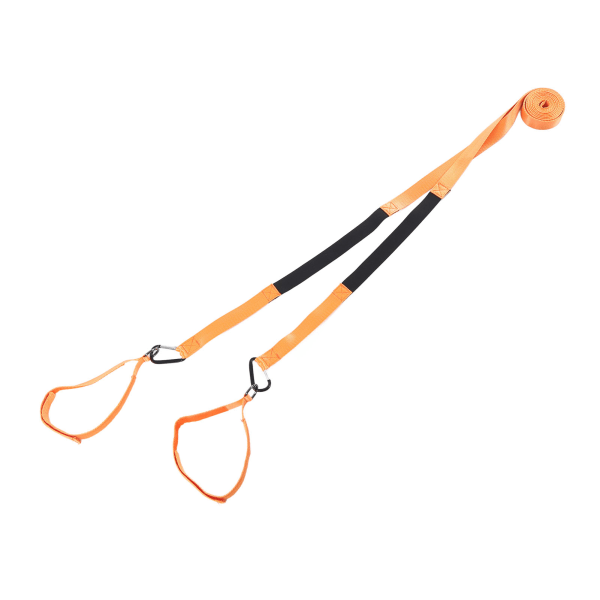 Enkelt att använda skidsäkerhetsbälte för träning - Orange nylon D-krokdesign