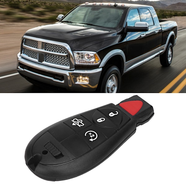 Passer til Dodge Ram 2013 2014 2015 2016 2017 5-knaps bilnøgle 433 frekvens J86 GQ4-53T