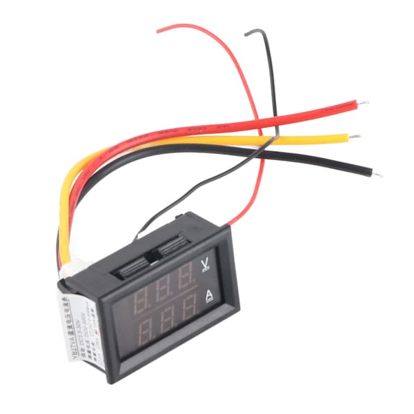 DC 0‑300V Dobbelt Display Volt Amp Meter Digital Spenning Strøm Amperemeter Måler Omvendt Polaritetsbeskyttelse