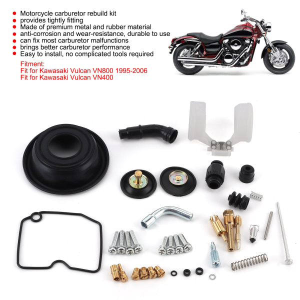 Kawasaki Vulcan Rebuild Kit til VN800/VN400 motorcykler