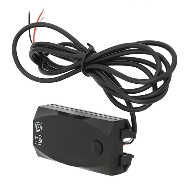Motorcykel 2-i-1 LED Voltmeter Elektronisk Ur Vandtæt Digital Display