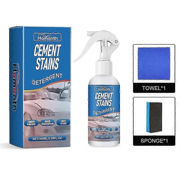 【SZ】Bil Cementfjerner Spray Kit Cementfjernelse Spray Beton Pletfjerner