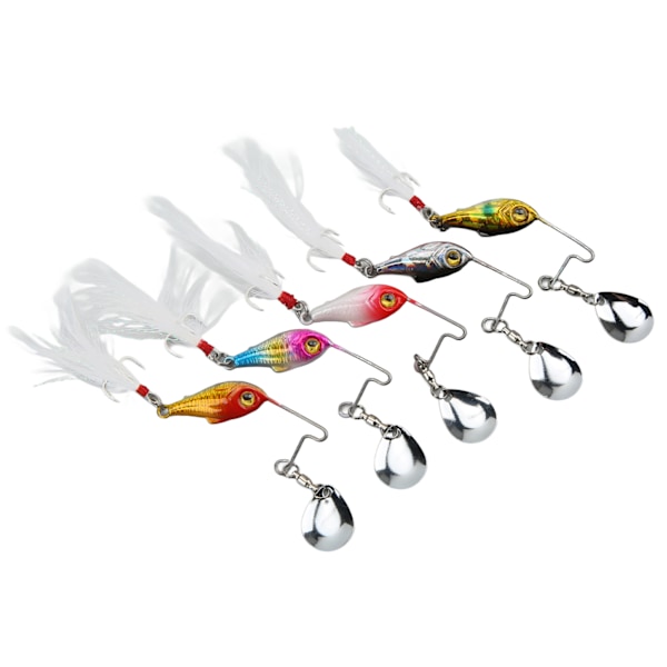 5 ST Fiske Spin VIB Metall Mini Lås 15g Kunstig Hard Bait VIB Sked Fiske Agns