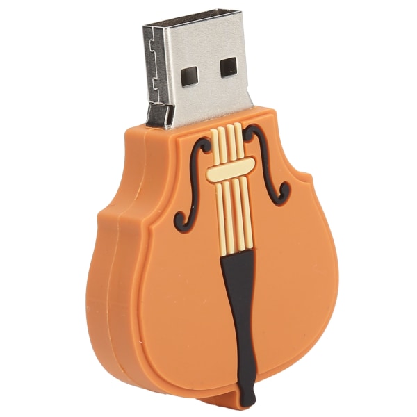 Violinformad USB-minne Söt Hemmakontor USB-flashenhet för Musikdata Lagring 64GB