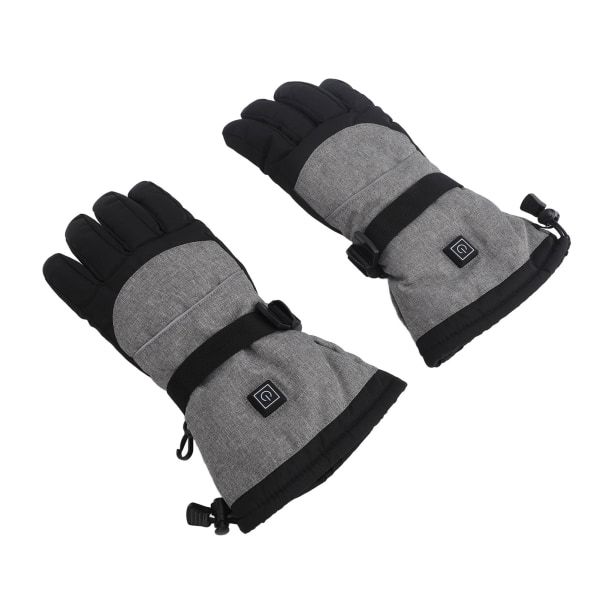 Vattentäta uppvärmda handskar för snowboard, vandring och cykling - batteridriven, 3 temperaturinställningar, pekskärmskompatibel