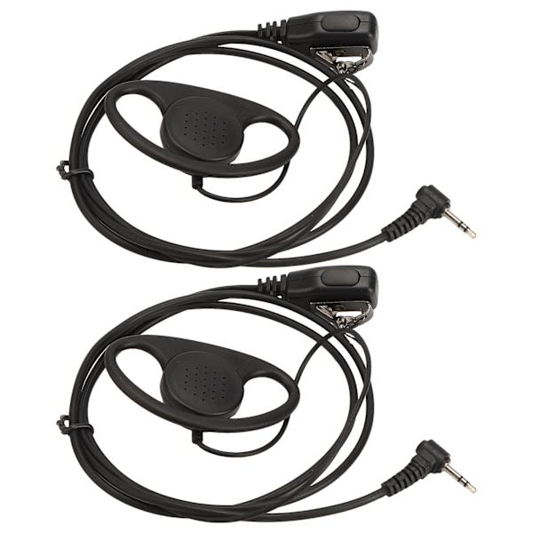Walkie Talkie Ørestykke Elektropletteringsproces 1 Pin 2,5 mm To-vejs Radio Headset til Motorola Walkie Talkie 2 stk. Sæt
