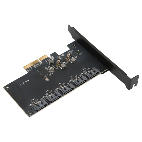Adapterkort PCIE 4X til 5 porte SATA3.0 6Gbps Multi Port PCIE-controllerkort til Windows til Linux til OS X
