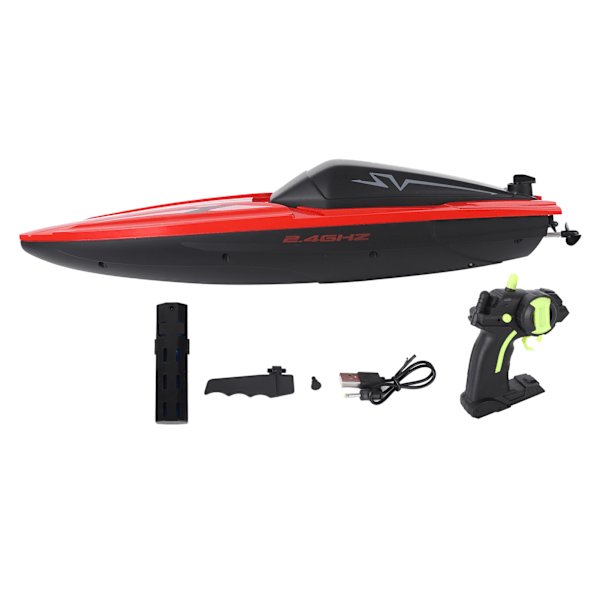RC Båd Vandtæt Off Water Inducering Dobbelt Motor Fjernbetjening Elektrisk Racing Speedbåd 2.4G Enkelt Skrog Batteri