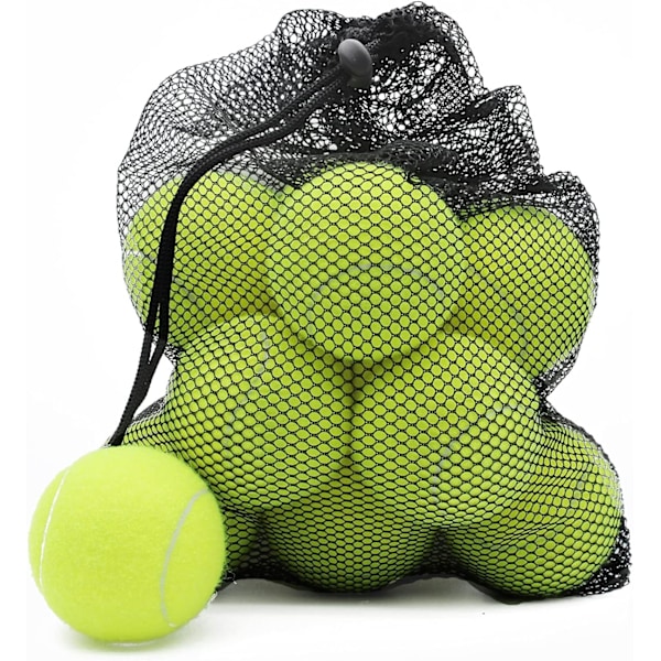 12 tennis balls Practical tennis balls for indoor play Yellow