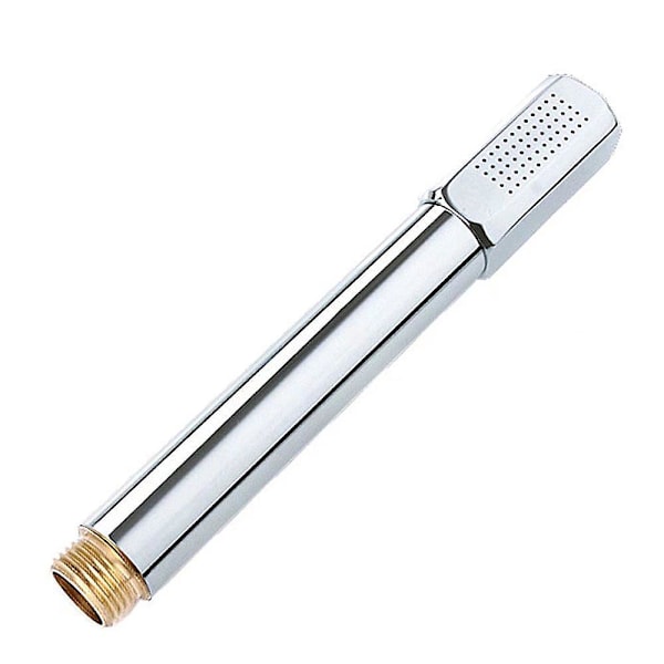 Stainless Steel Pressurized Handheld Shower Head with Brass Finish