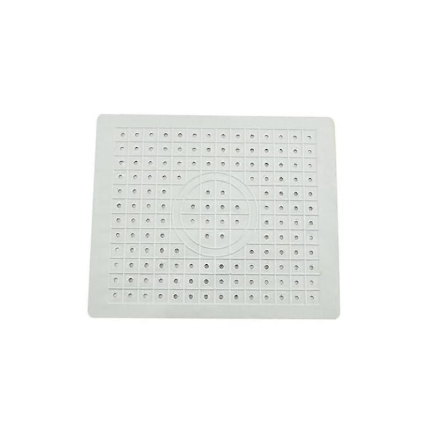 Snabb Avrinning för Halkfritt Köksbord Mjukt Gummi Diskho Matta Torkställ Värmeisolering white Rectangular